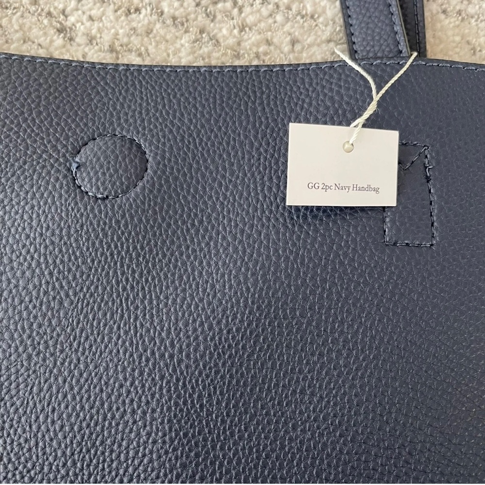 NAVY BLUE Vegan tote - Picture 8 of 12